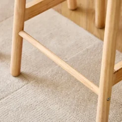 Nordlys Set van 2 Barkrukken Massief Hout Scandinavisch