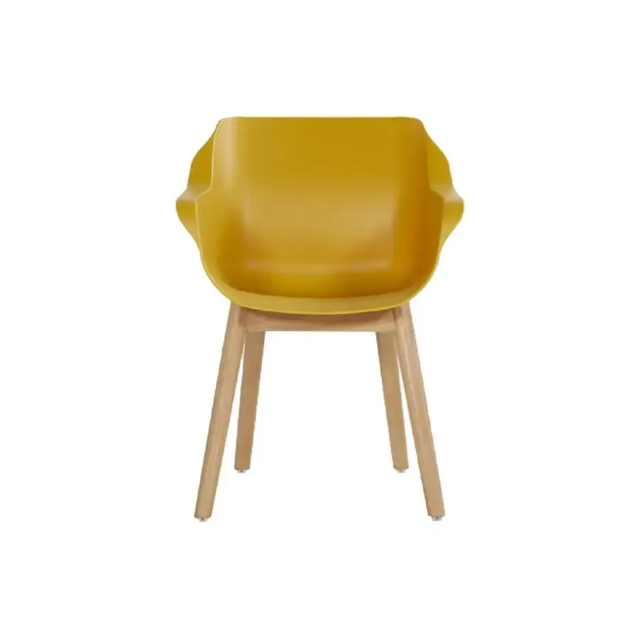 Tuinstoelen-Hartman Set van 2- Sophie Studio diningstoel- Curry Yellow- Teak poot