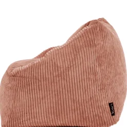 icon Set van 2 Kinderzitzakken Morgan - Corduroy Zitzak met Vulling - Oud roze