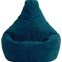 icon Set van 2 Kinderzitzakken Dalton - Corduroy Zitzak - Blauwgroen