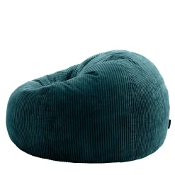 Zitzakken-icon Set van 2 Zitzak Kingston - Corduroy Zitzak Volwassenen - Blauwgroen
