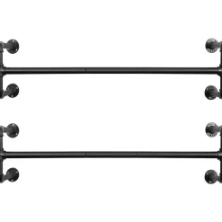 Songmics Set van 2 kledingstangen - Kledingrek - Kledingstang 110 x 30 x 29,3 CM