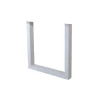 Tafelpoten-Dimehouse Set van 2 metalen tafelpoten U-frame wit - 8x70x72 cm - Metaal - Wit