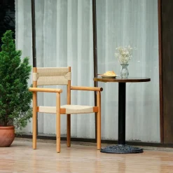 Tuinstoelen-Nordlys Set van 2 tuinstoelen van massief acaciahout