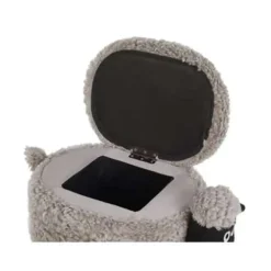 Hockers En Voetenbanken-Beliani SHEEP - Hocker - Grijs - Polyester