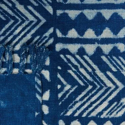 Beliani SHIVPURI - Plaid - Blauw - 130 x 180 cm - Katoen
