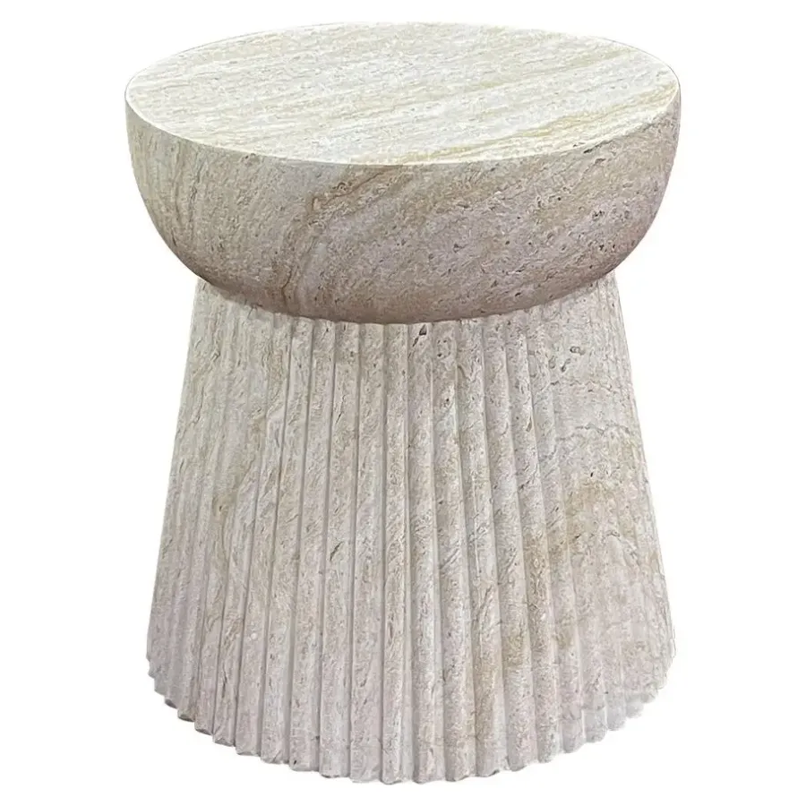 House Nordic Sidetable Fiberclay Naturel - 37x37x43cm - Bonn