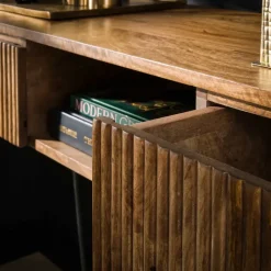 Dimehouse Sidetable Maria mangohout 2 lades - 40x110x77 cm - Mangohout - Bruin