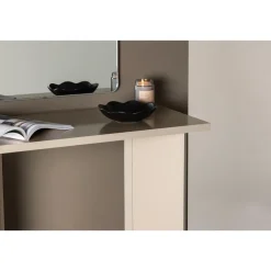 Fjôrd Sidetable Rechthoek - Beige MDF - 90x42x75cm - Kristiansund