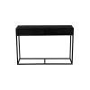 Livingfurn Sidetable Rechthoek 120cm - Zwart Mangohout - Kala