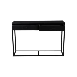 Livingfurn Sidetable Rechthoek 120cm - Zwart Mangohout - Kala