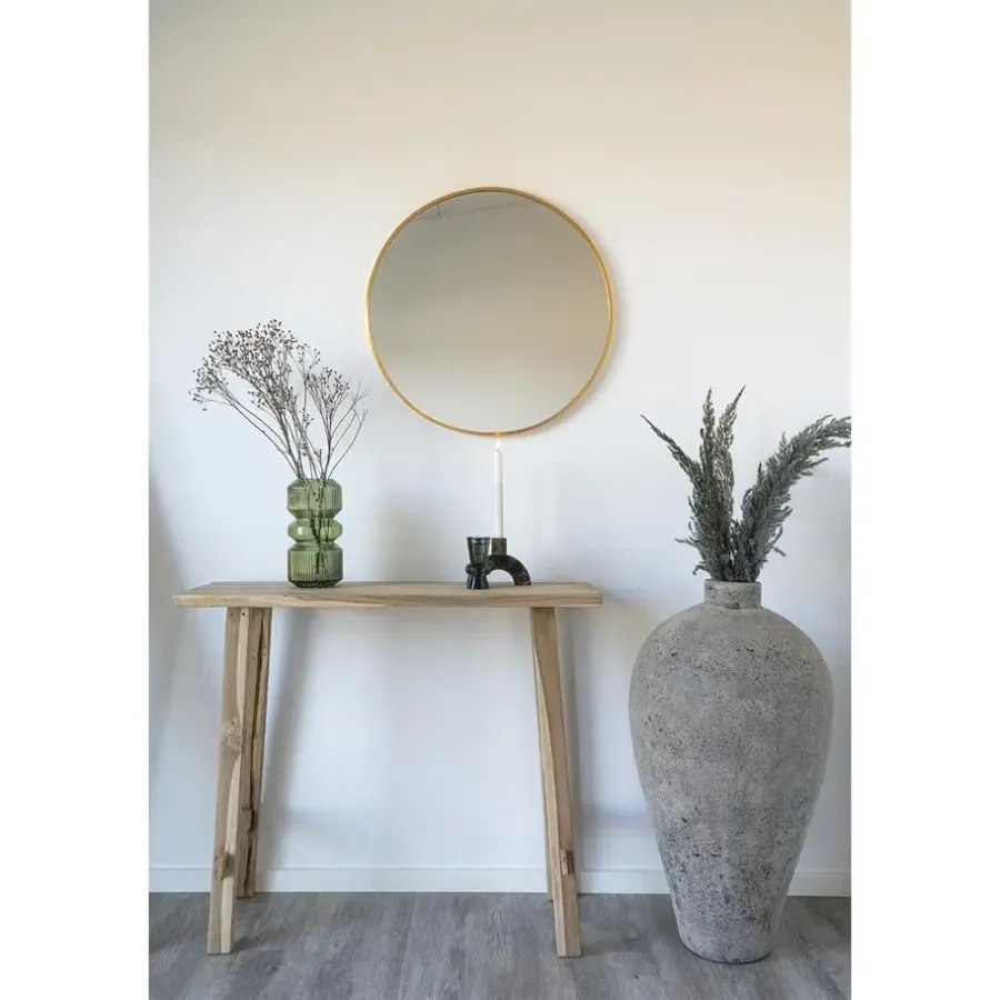 Sidetables-House Nordic Sidetable Teakhout Naturel - 90x30x80cm - Landelijke Stijl
