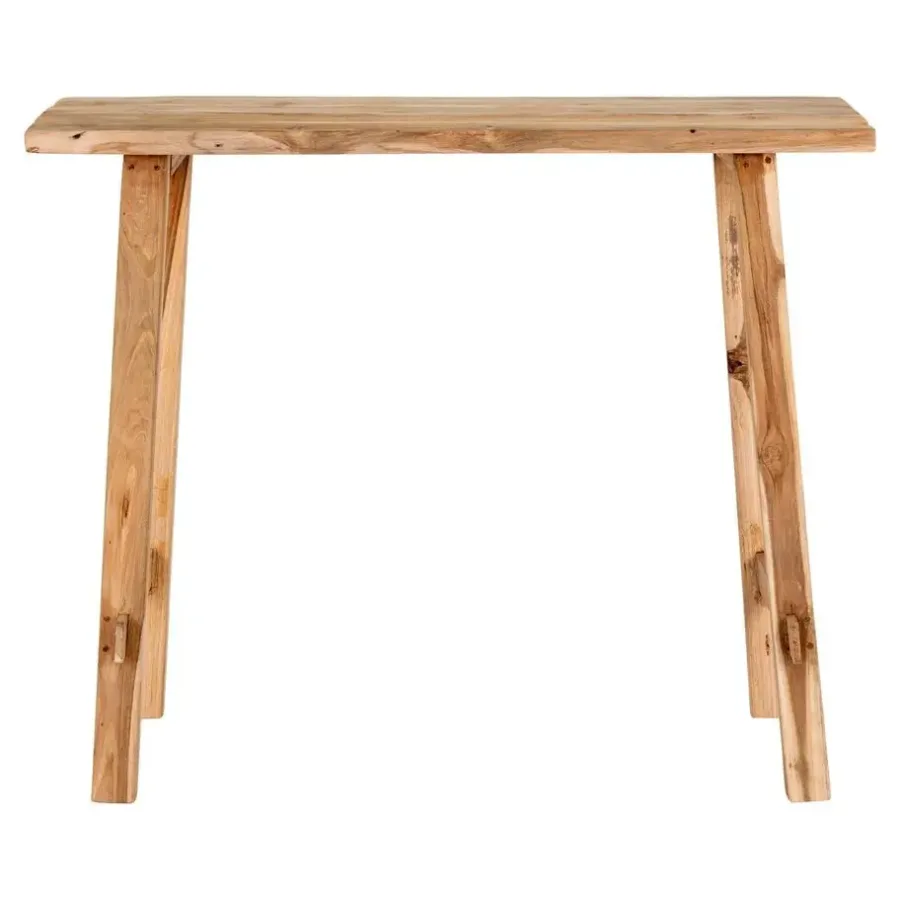 Sidetables-House Nordic Sidetable Teakhout Naturel - 90x30x80cm - Landelijke Stijl