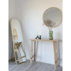 Sidetables-House Nordic Sidetable Teakhout Naturel - 90x30x80cm - Landelijke Stijl