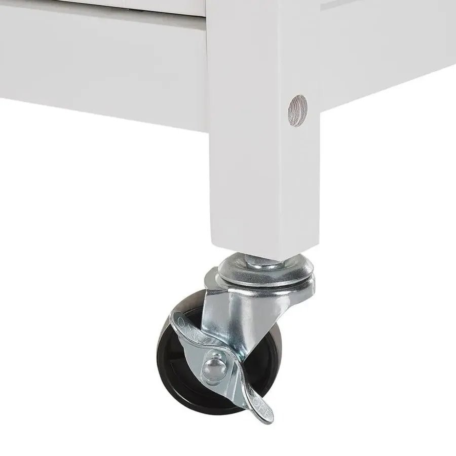 Trolleys-Beliani SIENA - Keukentrolley - Wit - MDF