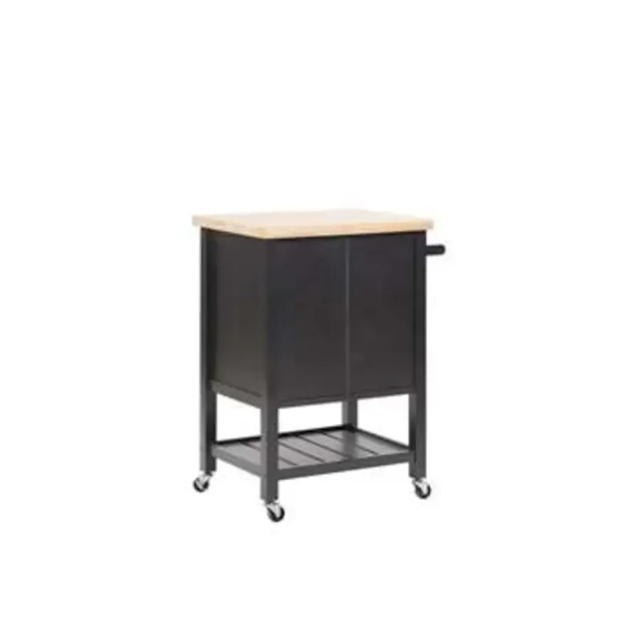 Trolleys-Beliani SIENA - Keukentrolley - Zwart - MDF
