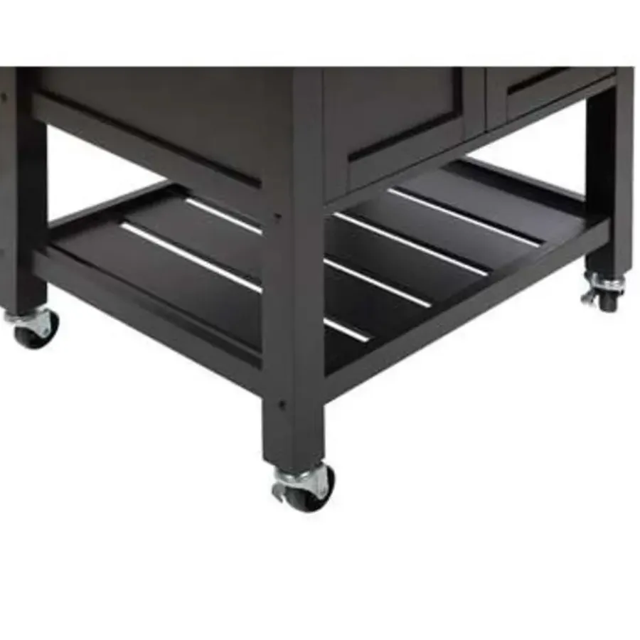 Trolleys-Beliani SIENA - Keukentrolley - Zwart - MDF