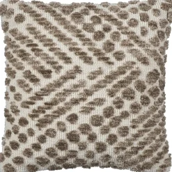 Leen Bakker Sierkussen Damian - taupe - 45x45 cm