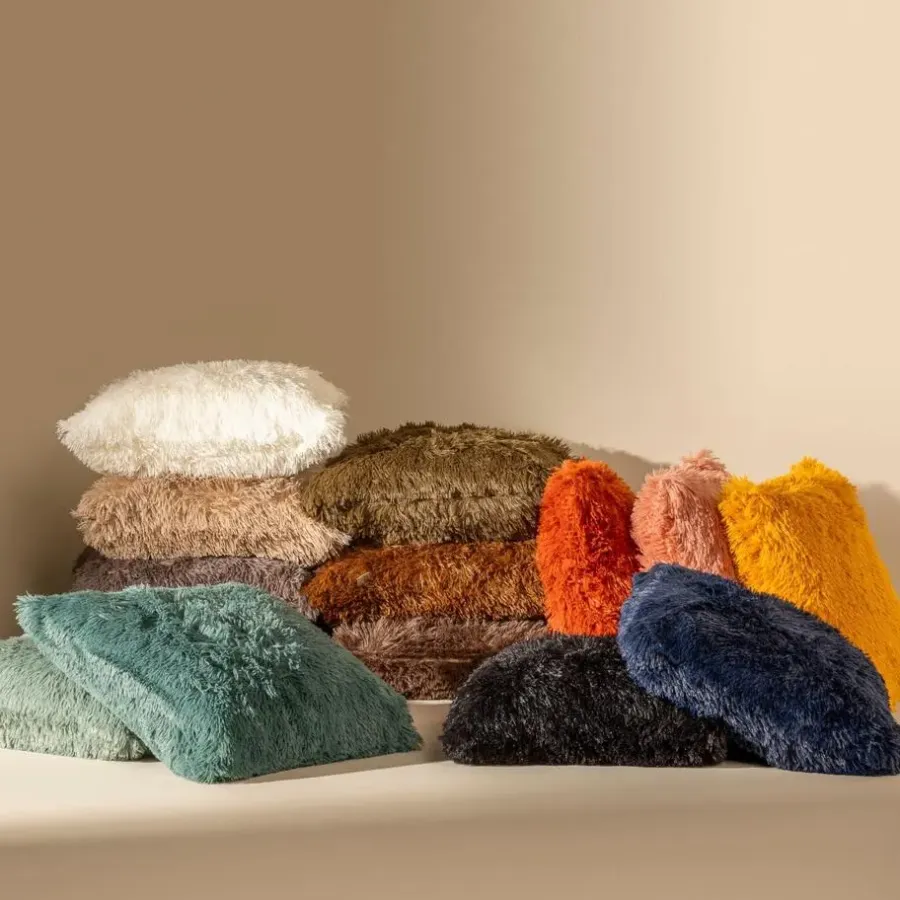 Sierkussen.nl Sierkussen Fluffy - Pumice Stone - 45x45 cm