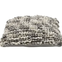 Leen Bakker Sierkussen Iep - grijs/zand - 45x45 cm