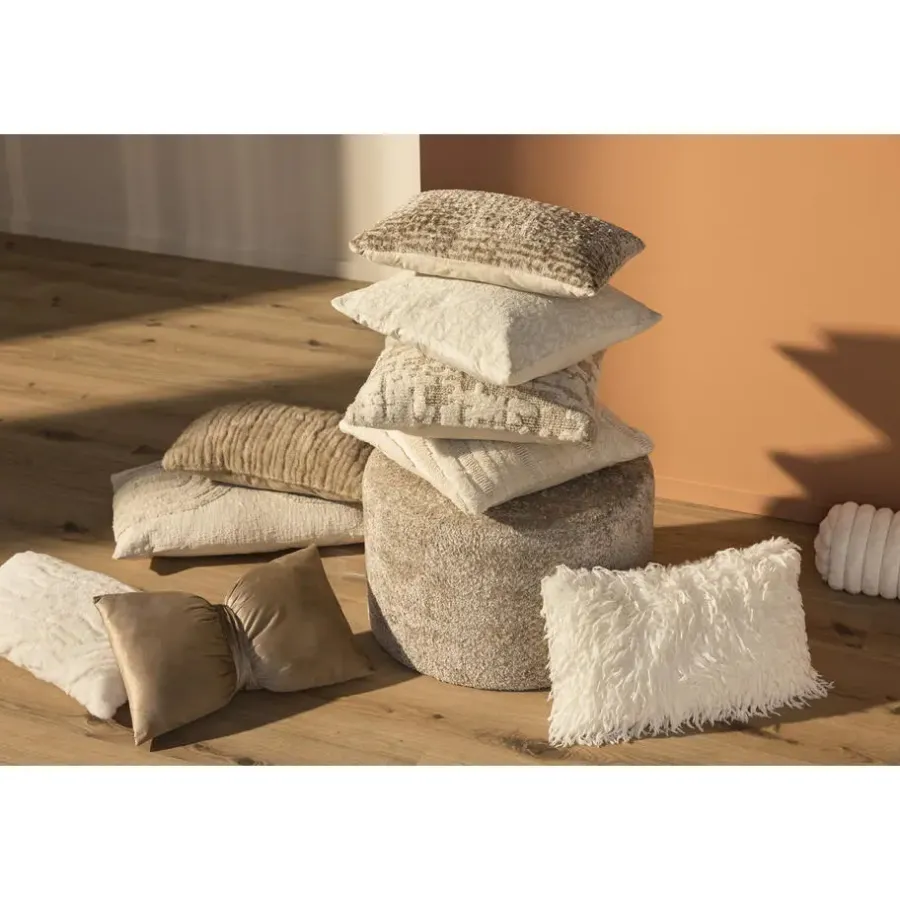 Leen Bakker Sierkussen Jannie - taupe - 30x50 cm