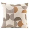 Sierkussens-Leen Bakker Sierkussen Jesper - off-white/bruin/grijs - 45x45 cm