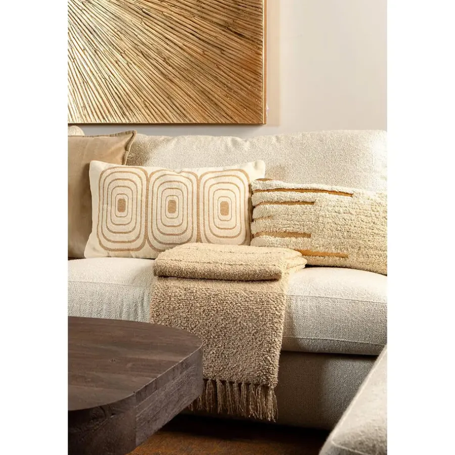 Dutch Decor Sierkussen Jizza - Tofu - 30x50 cm