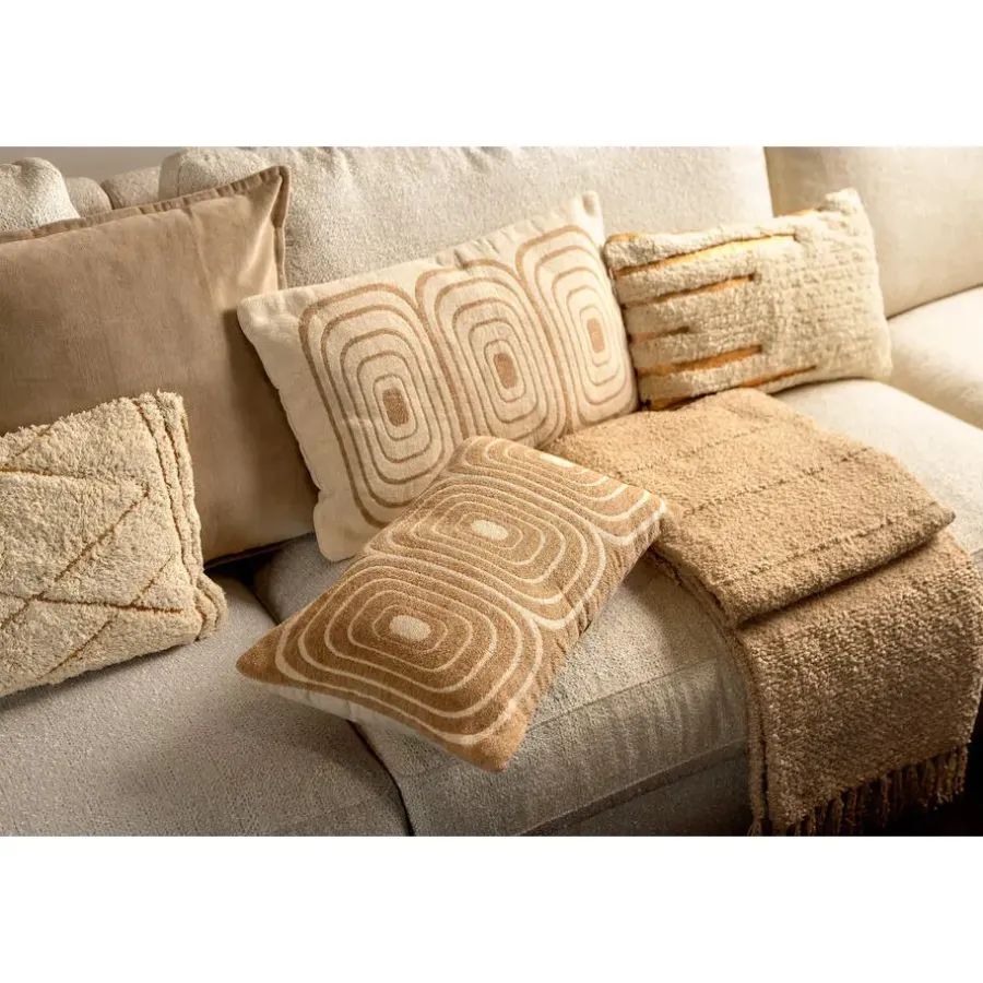 Dutch Decor Sierkussen Jizza - Tofu - 30x50 cm