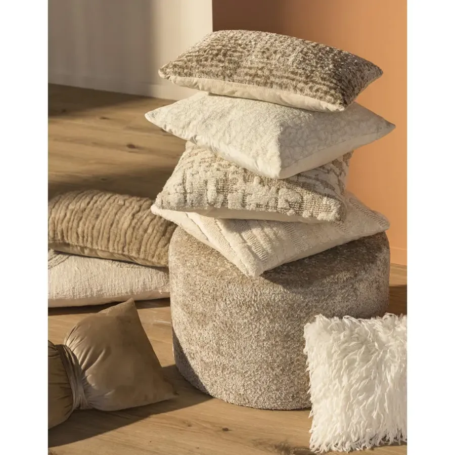 Leen Bakker Sierkussen Jort - beige - 30x50 cm