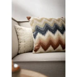 Sierkussens-Leen Bakker Sierkussen Ward - off-white/bruin - 45x45 cm