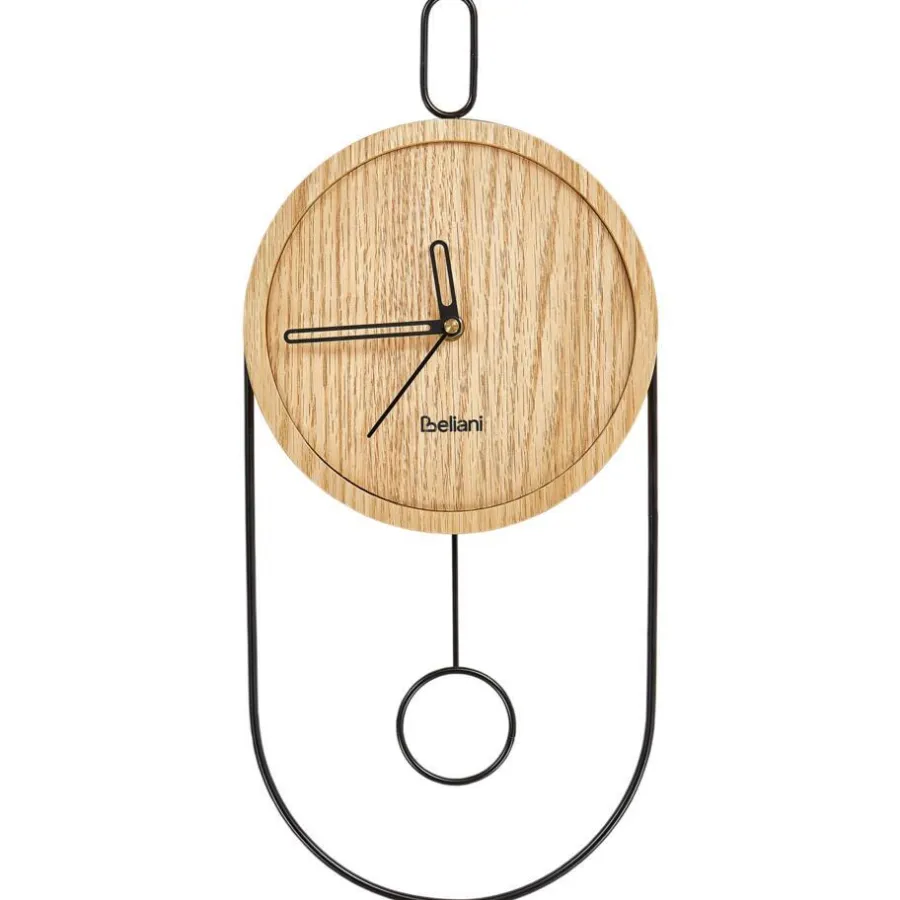 Leen Bakker SIERRE - Wandklok - Lichtbruin - MDF