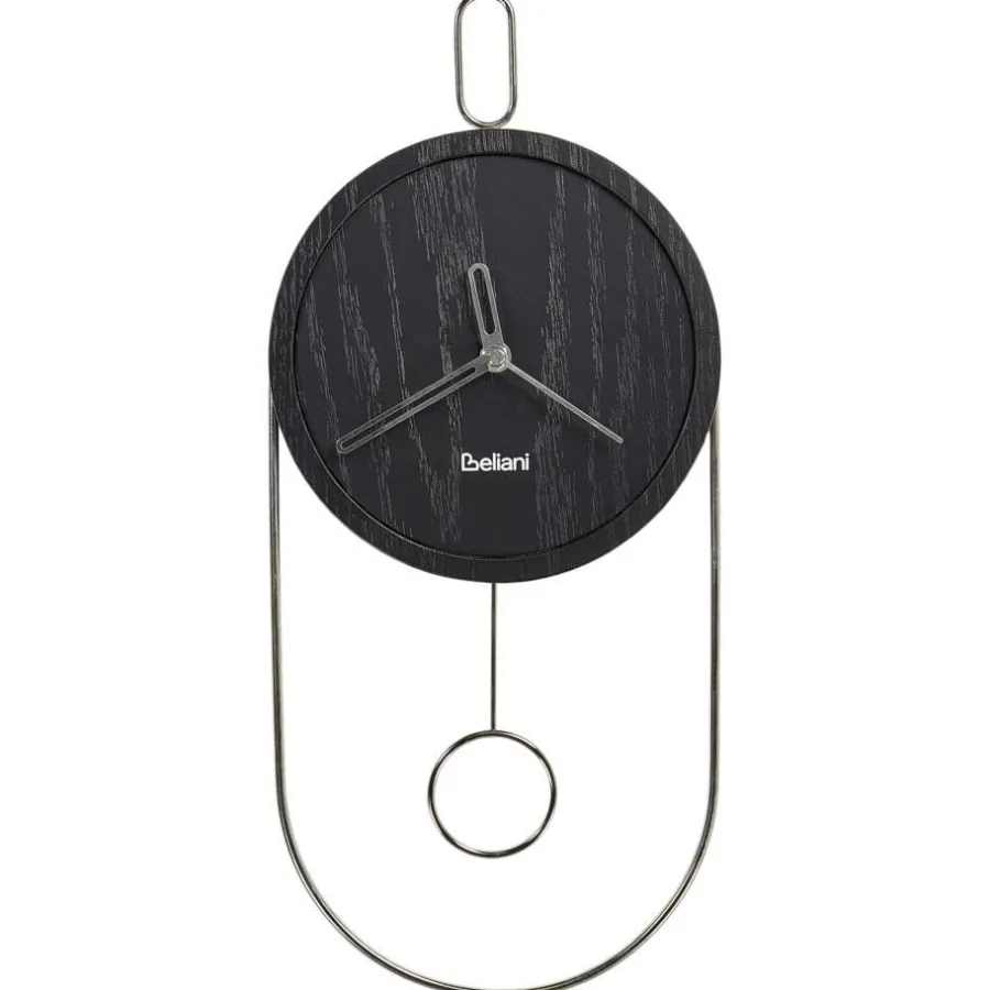 Klokken-Leen Bakker SIERRE - Wandklok - Zwart - MDF