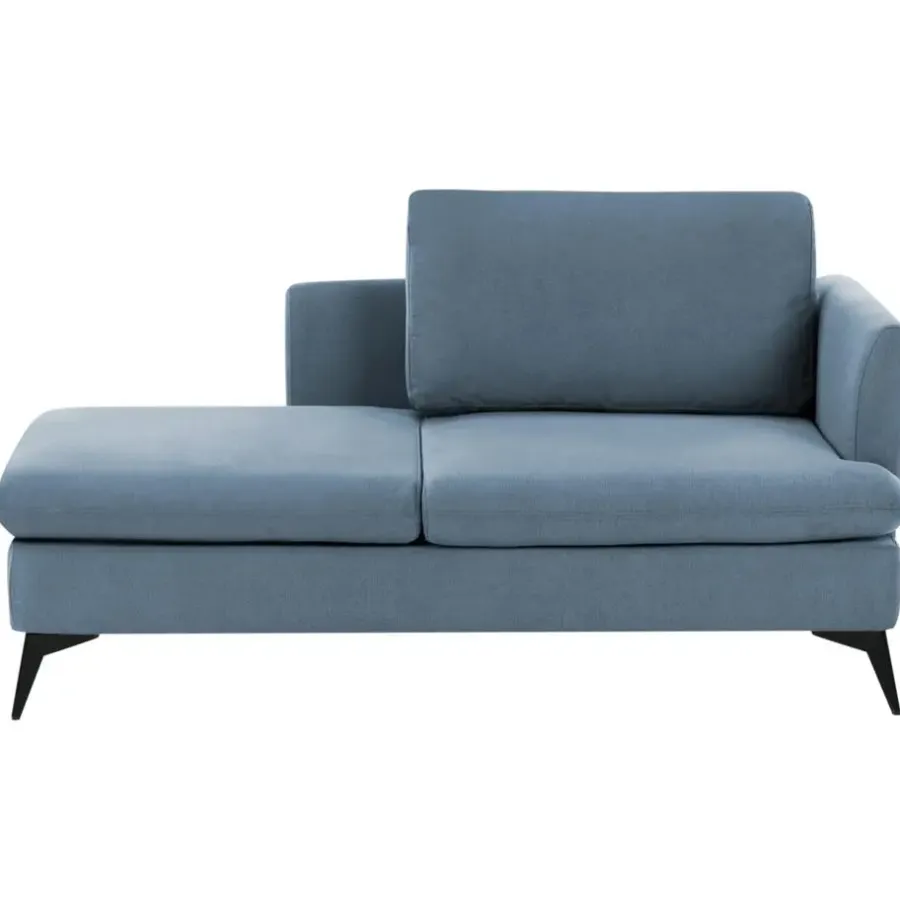 Leen Bakker SIEVOZ - Chaise longue - Blauw - Rechtszijdig - Polyester