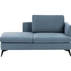 Leen Bakker SIEVOZ - Chaise longue - Blauw - Rechtszijdig - Polyester