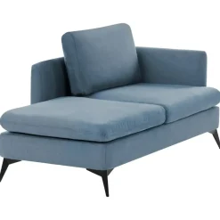 Leen Bakker SIEVOZ - Chaise longue - Blauw - Rechtszijdig - Polyester