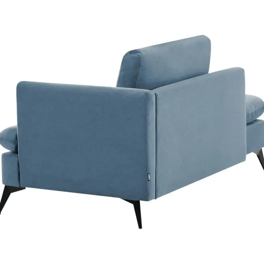 Leen Bakker SIEVOZ - Chaise longue - Blauw - Rechtszijdig - Polyester
