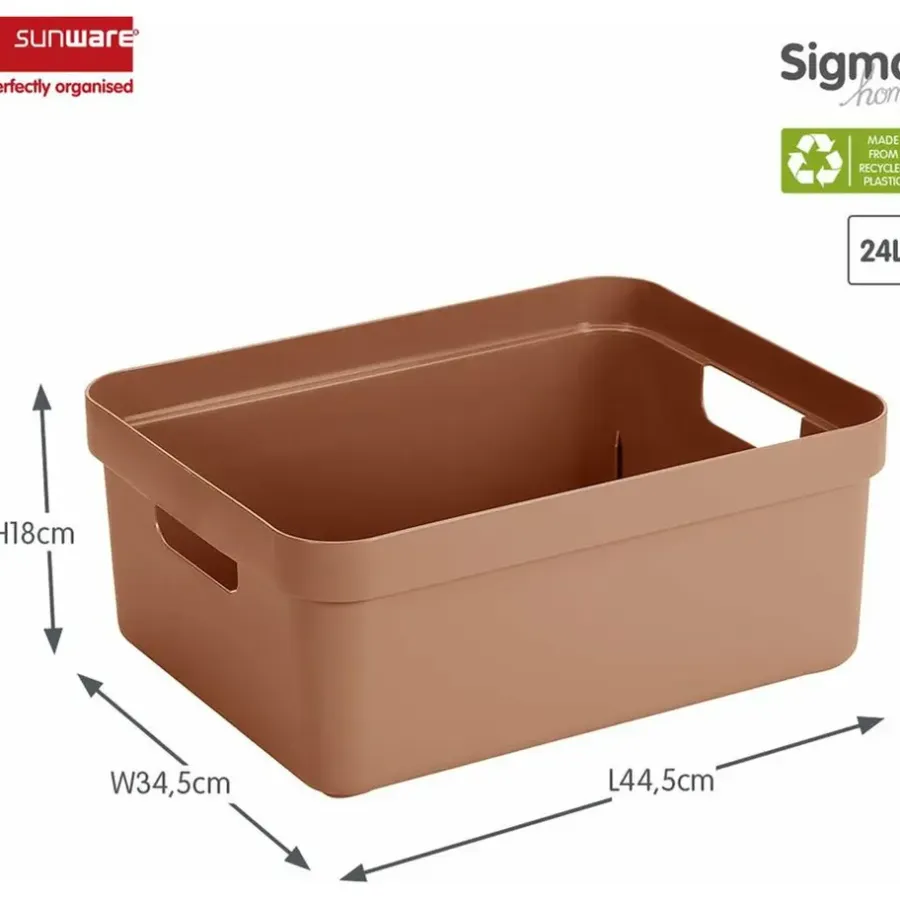 Sunware Sigma home opbergbox 24L terra