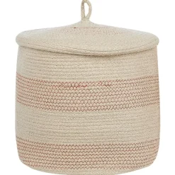 Beliani SILOPI - Mand set van 2 - Beige - Katoen