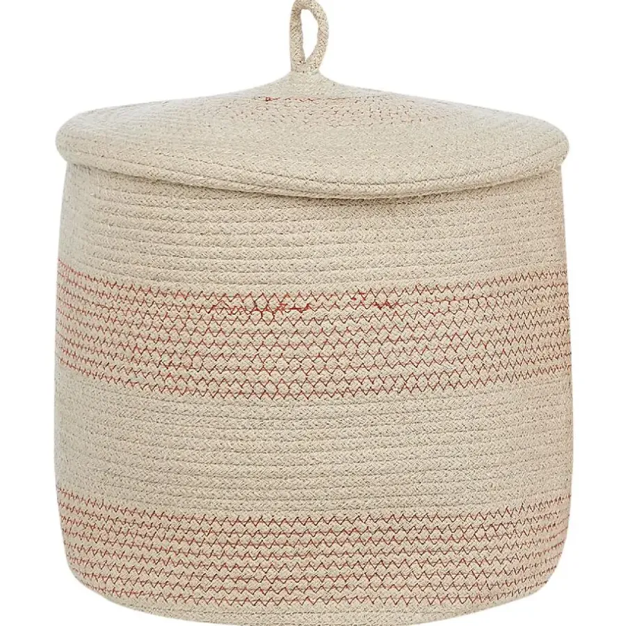 Beliani SILOPI - Mand set van 2 - Beige - Katoen