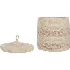 Beliani SILOPI - Mand set van 2 - Beige - Katoen