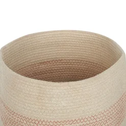 Beliani SILOPI - Mand set van 2 - Beige - Katoen