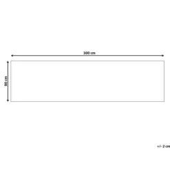 Tapijtlopers En Keukenlopers-Beliani SINANKOY - Loper tapijt - Zwart - 80 x 300 cm - Jute