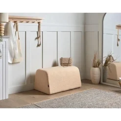 Poefen-Leen Bakker SINCLAIR - Poef - Beige - Bouclé