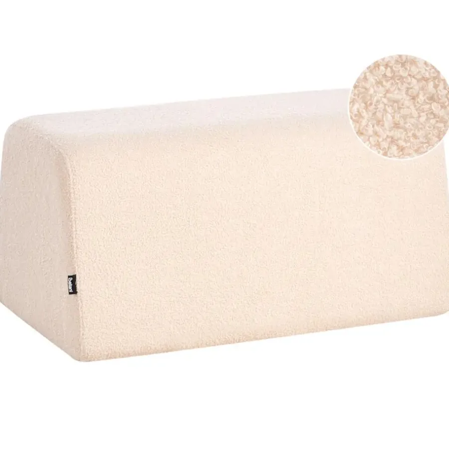 Poefen-Leen Bakker SINCLAIR - Poef - Beige - Bouclé