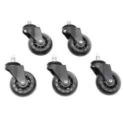 Bureaustoelen|Bureaustoelen-Sedero Skate wielen voor bureaustoel - Set van 5
