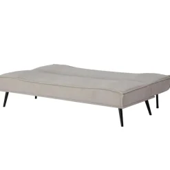 Giga Meubel Slaapbank 3-Zits - Beige Stof - Zithoogte 43cm - 181x83x81cm - Mali