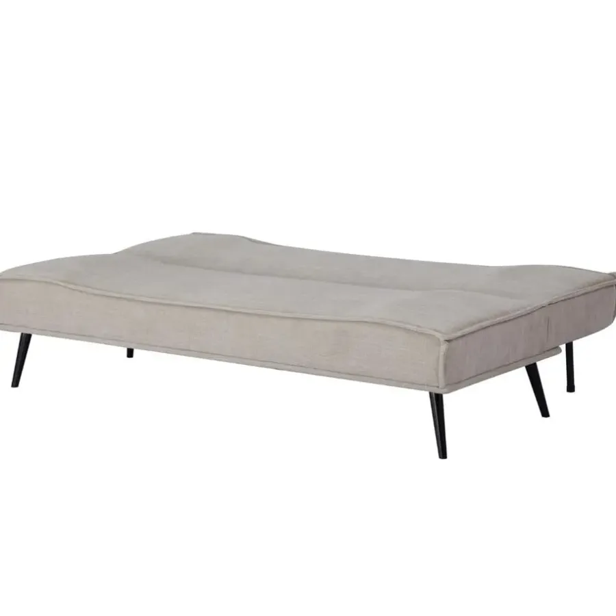 Giga Meubel Slaapbank 3-Zits - Beige Stof - Zithoogte 43cm - 181x83x81cm - Mali