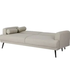 Giga Meubel Slaapbank 3-Zits - Beige Stof - Zithoogte 47cm - 209x91x85cm - Jason