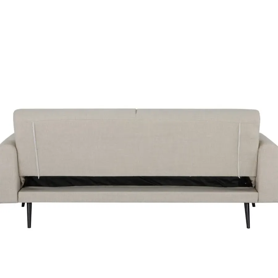 Giga Meubel Slaapbank 3-Zits - Beige Stof - Zithoogte 47cm - 209x91x85cm - Jason