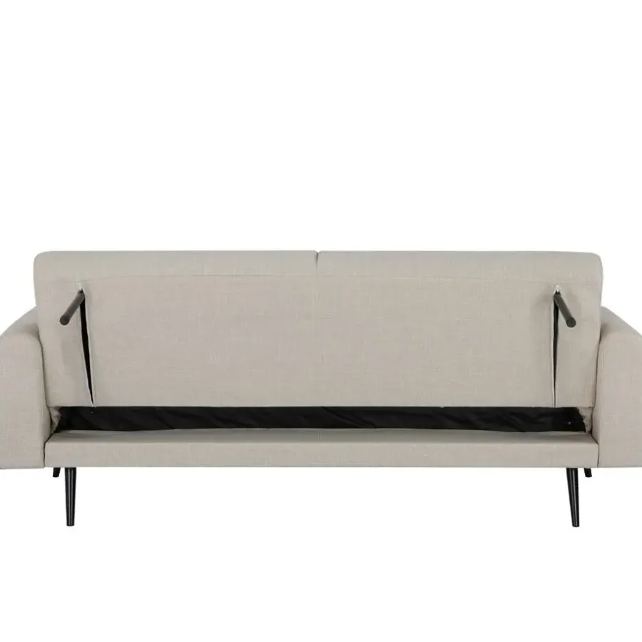 Giga Meubel Slaapbank 3-Zits - Beige Stof - Zithoogte 47cm - 209x91x85cm - Jason